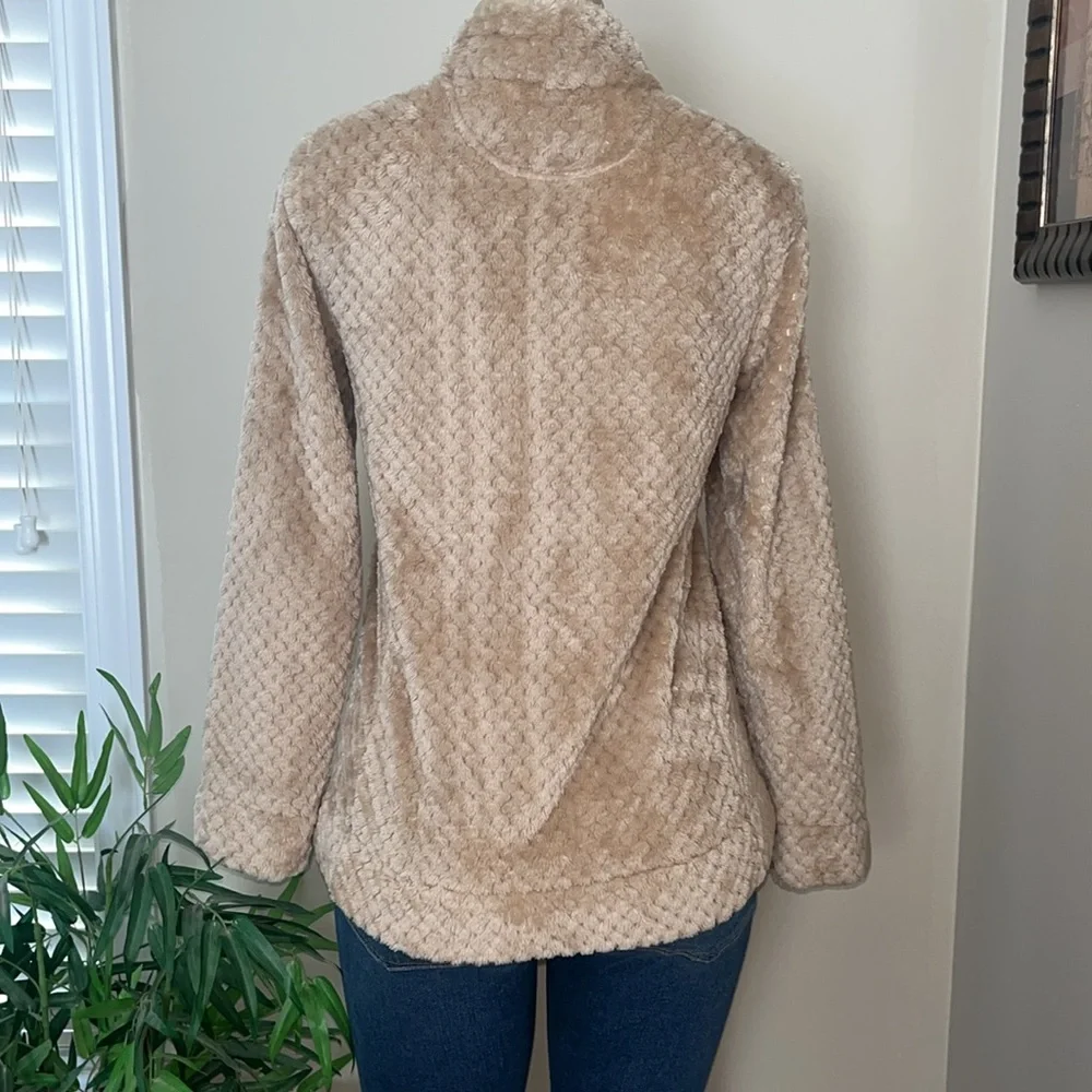 Small Womens Calvin Klein Zip-Up Fleece Dressier Jacket - Picture 6 of 11